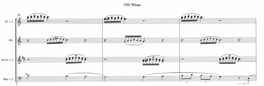 Score Excerpt from Wings